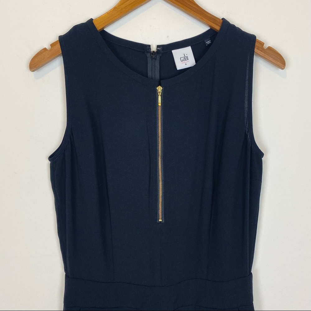 CAbi Grace Black Sleeveless Jumpsuit Style 3340 - Picture 3 of 8